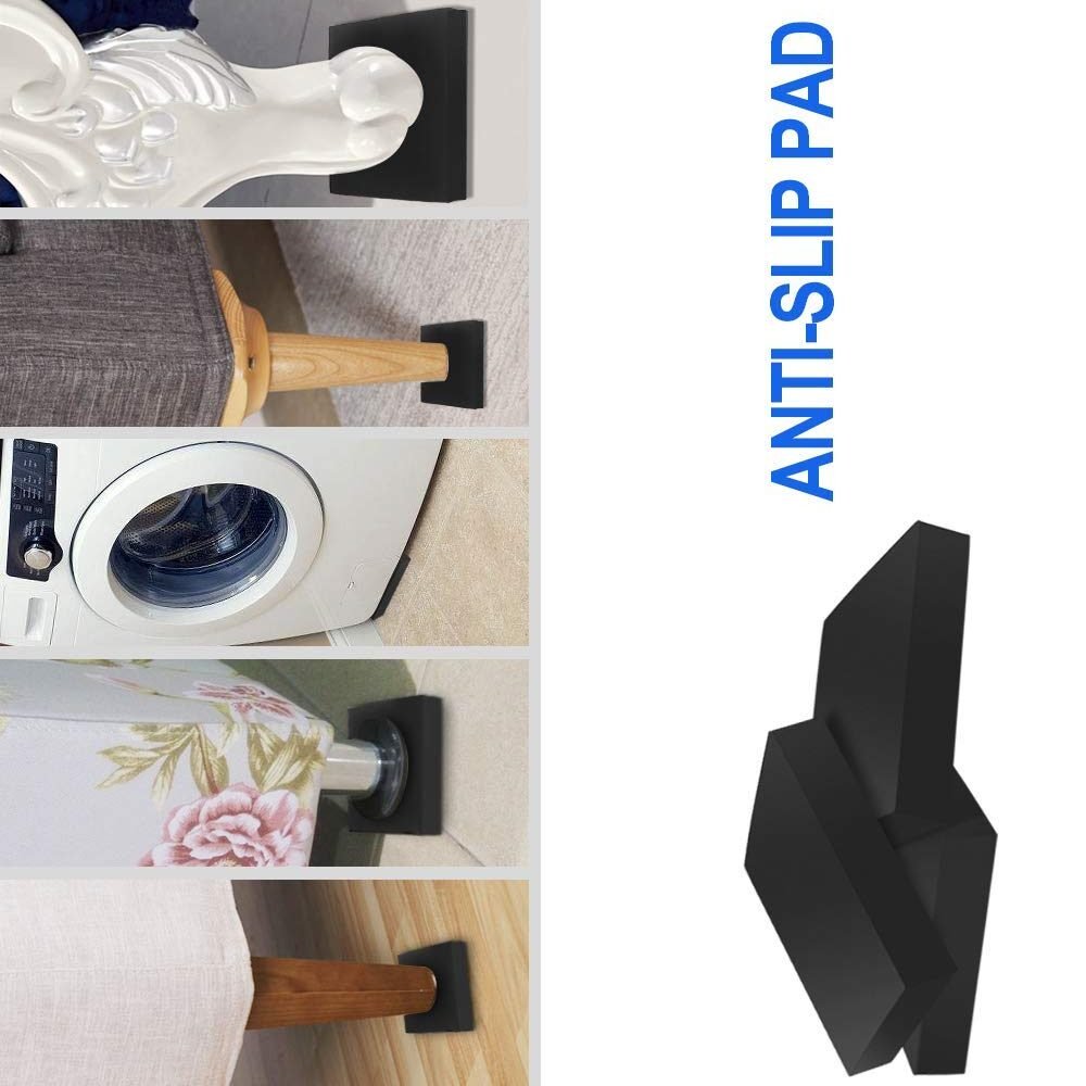 Anti Vibration Rubber Pads Plain 150MM x 150MM x 12MM (6 INCHS x 6 INCHES x 0.472441 INCHES) Brand - PV ENGINEERS | 4 - Pieces