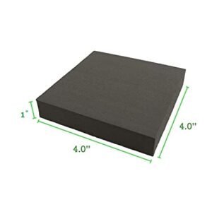 Anti Vibration Rubber Pads Plain 150MM x 150MM x 12MM (6 INCHS x 6 INCHES x 0.472441 INCHES) Brand - PV ENGINEERS | 4 - Pieces
