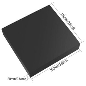 Anti Vibration Rubber Pads Plain 150MM x 150MM x 12MM (6 INCHS x 6 INCHES x 0.472441 INCHES) Brand - PV ENGINEERS | 4 - Pieces