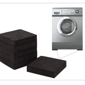 Anti Vibration Rubber Pads Plain 150MM x 150MM x 12MM (6 INCHS x 6 INCHES x 0.472441 INCHES) Brand - PV ENGINEERS | 4 - Pieces