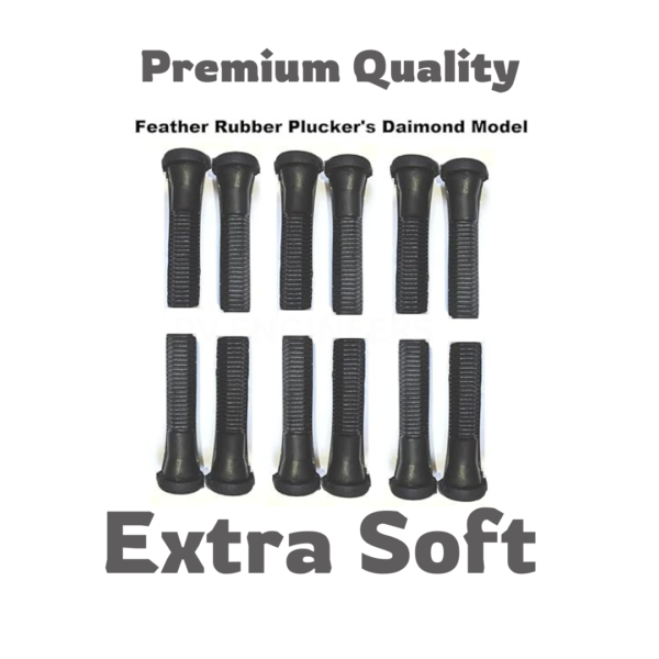 Chicken Machine Rubber Pluckers Diamond Shape 100 Peices - PV ENGINEERS BRAND