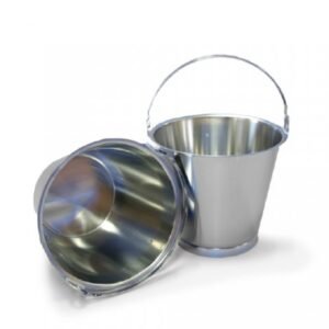 Pharma Buckets Stainless Steel 316 Grade 10L Rust Proof Fully Mirror Polished - PV ENGINEERS Brand