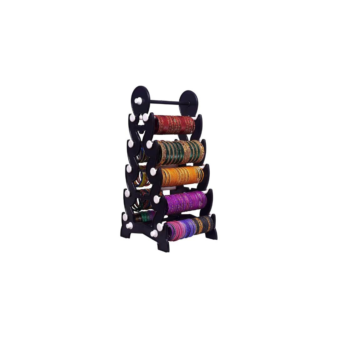 White Colour 5 Step Bangle Stand | Organizer