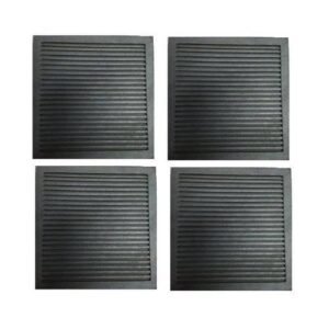 Anti Vibration Rubber Pads Plain 150MM x 150MM x 12MM (6 INCHS x 6 INCHES x 0.472441 INCHES) Brand - PV ENGINEERS | 4 - Pieces