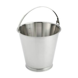 Pharma Buckets Stainless Steel 316 Grade 10L Rust Proof Fully Mirror Polished - PV ENGINEERS Brand