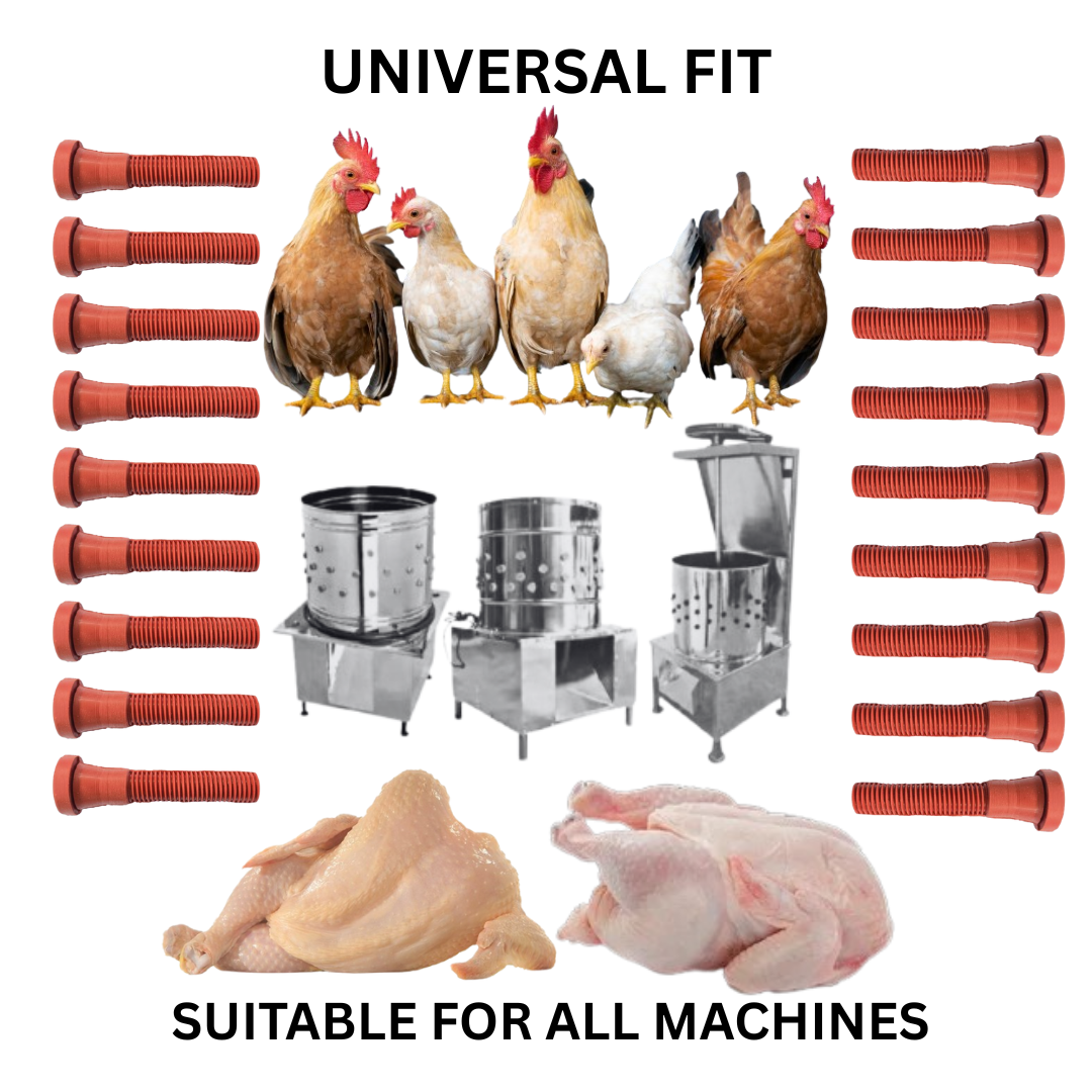 Premium Chicken Machine Rubber Pluckers Model - HPVSR FR ( 25 TO 200 PCS) | PV ENGINEERS BRAND